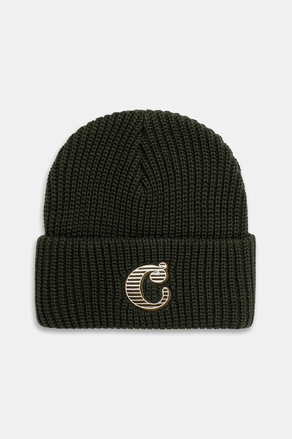 Шапка Carhartt WIP Cold World Beanie изчистен зелен I035604.2ZXXX