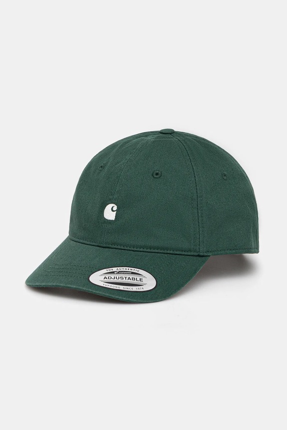 Бавовняна бейсболка Carhartt WIP Madison Logo Cap бавовна зелений I023750.36IXX
