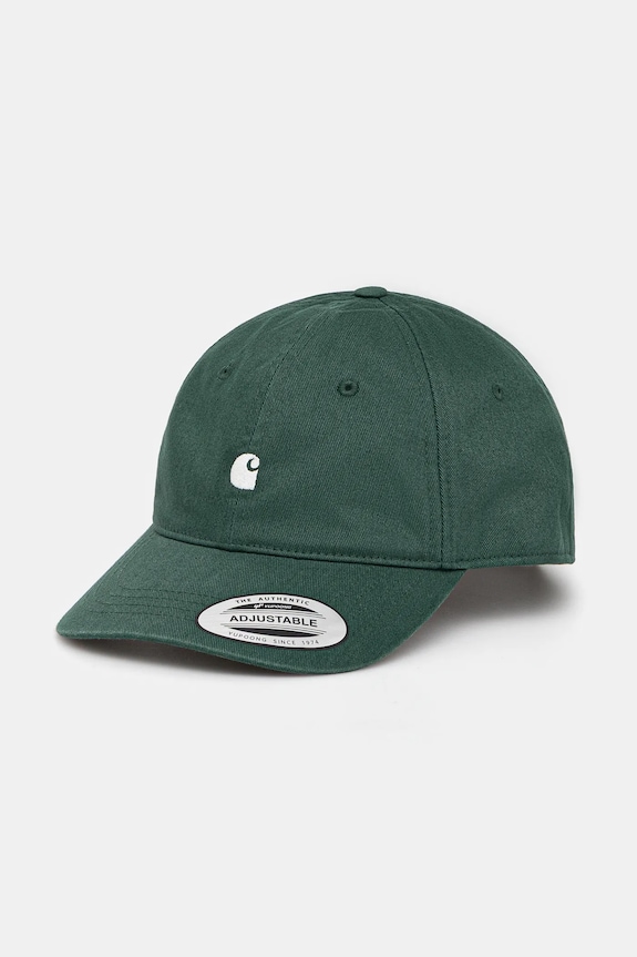 Бавовняна бейсболка Carhartt WIP Madison Logo Cap бавовна зелений I023750.36IXX