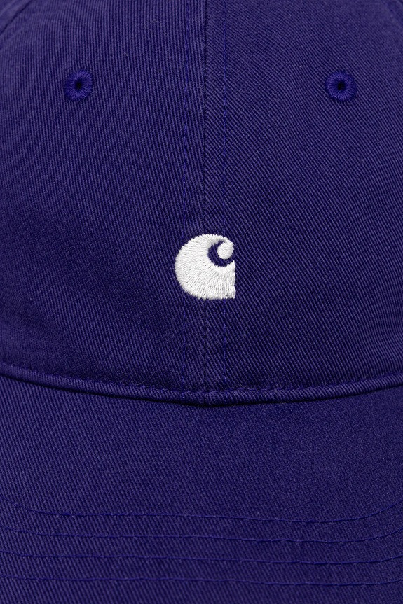 Памучна шапка с козирка Carhartt WIP Madison Logo Cap I023750.39FXX виолетов AW25