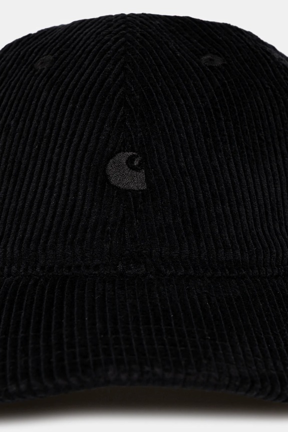 Carhartt WIP corduroy baseball cap Harlem Cap I026890.00EXX black AW25
