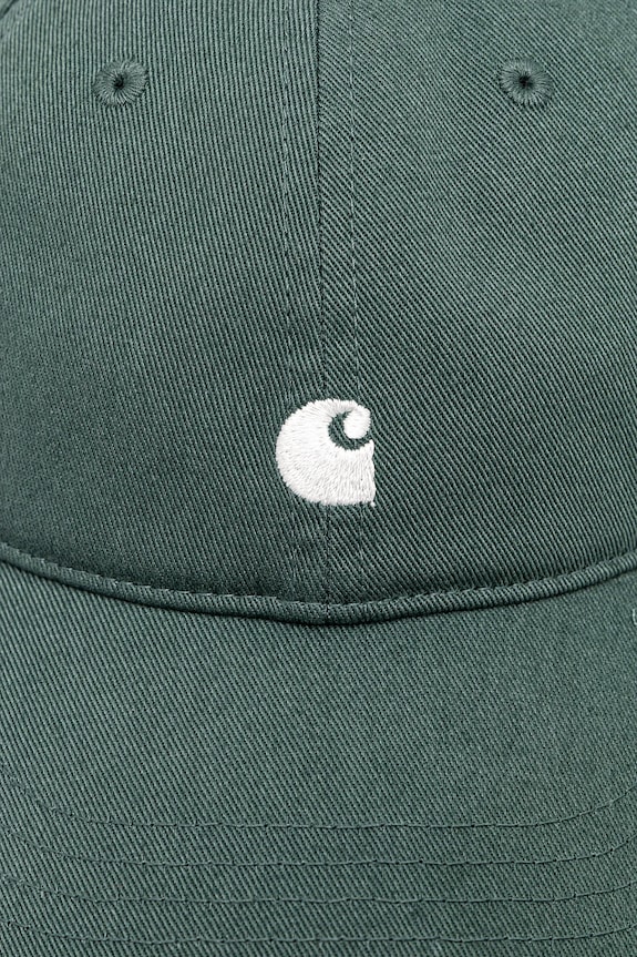 Памучна шапка с козирка Carhartt WIP W' Madison Logo Cap I034606.2OXXX зелен AW25