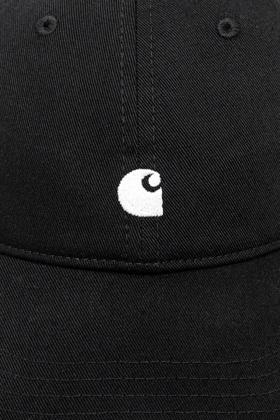 Бавовняна бейсболка Carhartt WIP W' Madison Logo Cap I034606.K02XX чорний AW25
