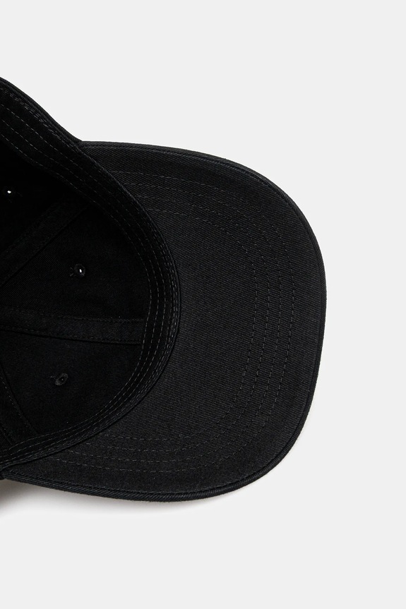 Бавовняна бейсболка Carhartt WIP W' Madison Logo Cap чорний I034606.K02XX