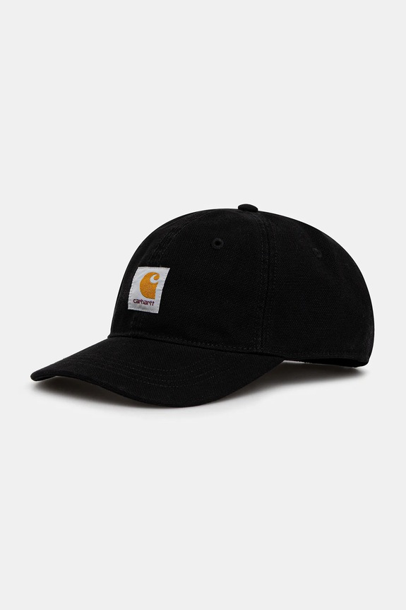 Carhartt WIP cotton baseball cap Selby Canvas Cap applique black I035414.8906