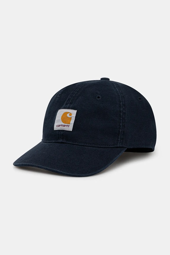 Carhartt WIP cotton baseball cap Selby Canvas Cap plain navy I035414.J006
