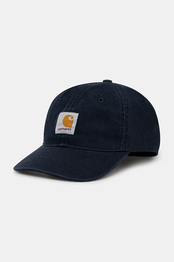 Carhartt WIP cotton baseball cap Selby Canvas Cap plain navy I035414.J006