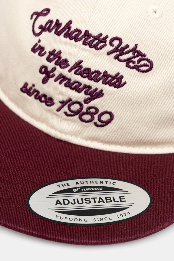 Pamučna kapa sa šiltom Carhartt WIP Alston Cap I035659.39VXX bež AW25
