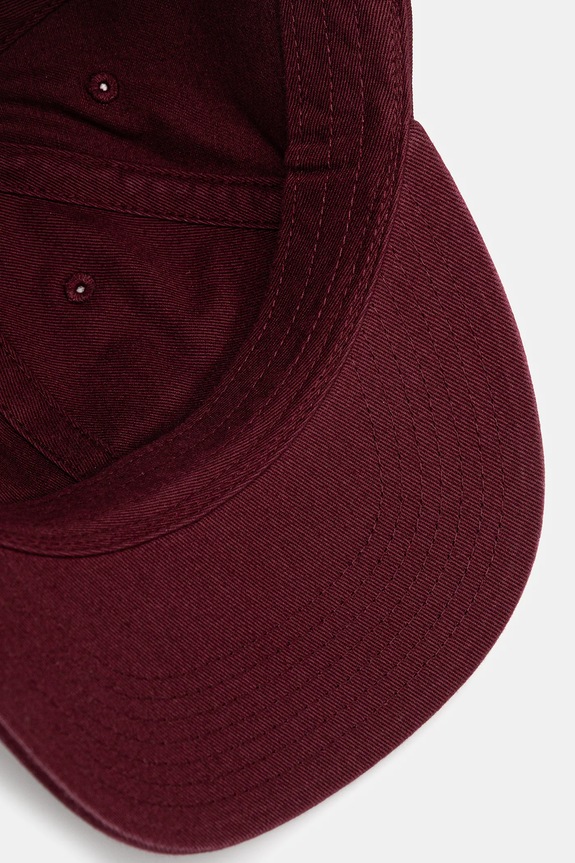 Хлопковая кепка Carhartt WIP Schooling Cap бордо I035629.3DVXX