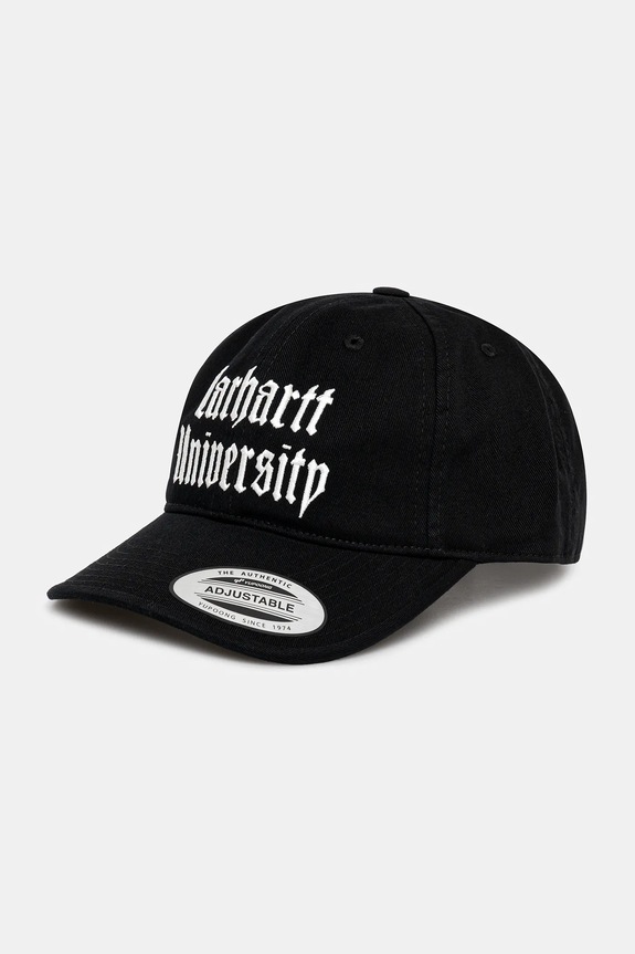 Carhartt WIP berretto da baseball in cotone Schooling Cap applique nero I035629.K02XX