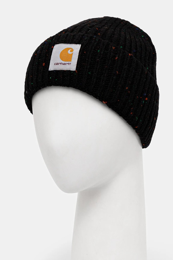 Čepice s příměsí vlny Carhartt WIP Anglistic Beanie I013193.3AUXX černá AW25