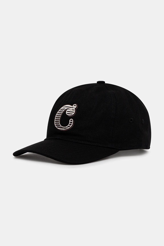 Carhartt WIP cotton baseball cap Cold World Cap applique black I035663.89XX