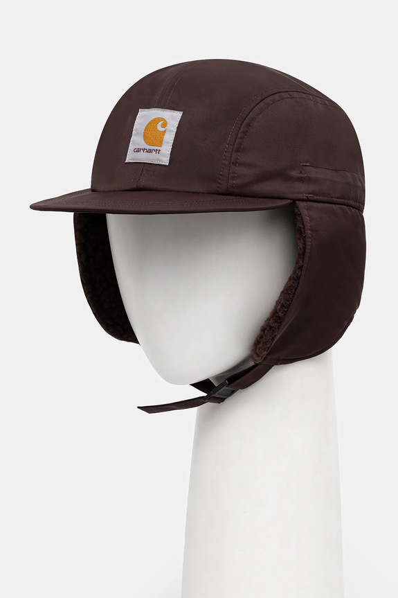 Carhartt WIP baseball cap Oltera Ear Guard Cap I035409.33HXX brown AW25