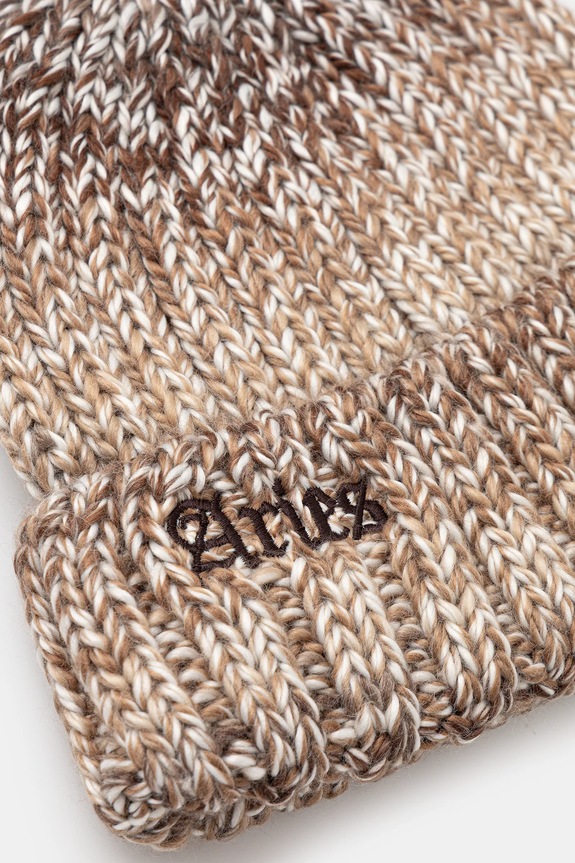 Doplňky Čepice s příměsí vlny Aries Rib Knit Space Dye AR9001504 hnědá