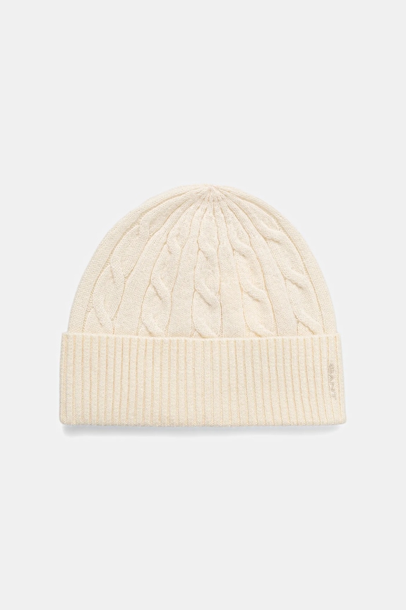 Gant czapka wełniana wełna beżowy 4910058