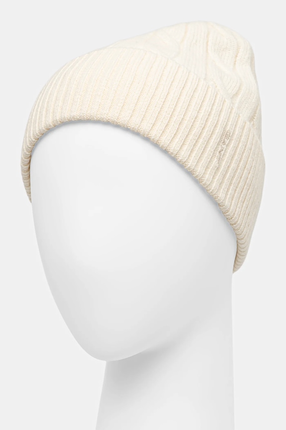 Gant czapka wełniana 4910058 beżowy AW25