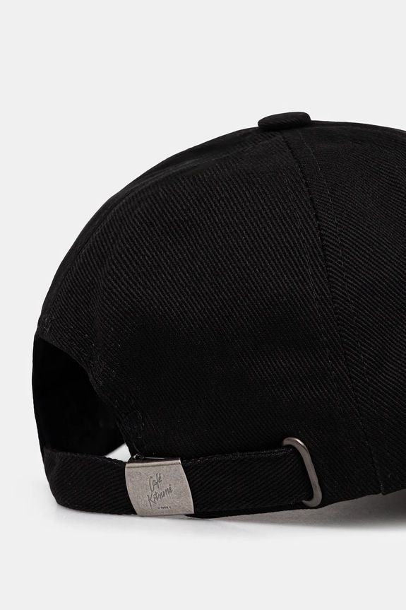 Accessories Café Kitsuné cotton baseball cap CKNU06102WW0096 black
