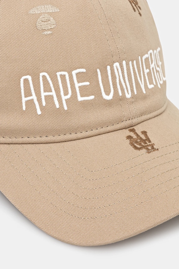 Bavlnená šiltovka AAPE Main AAPCPM5314XXO béžová AW25