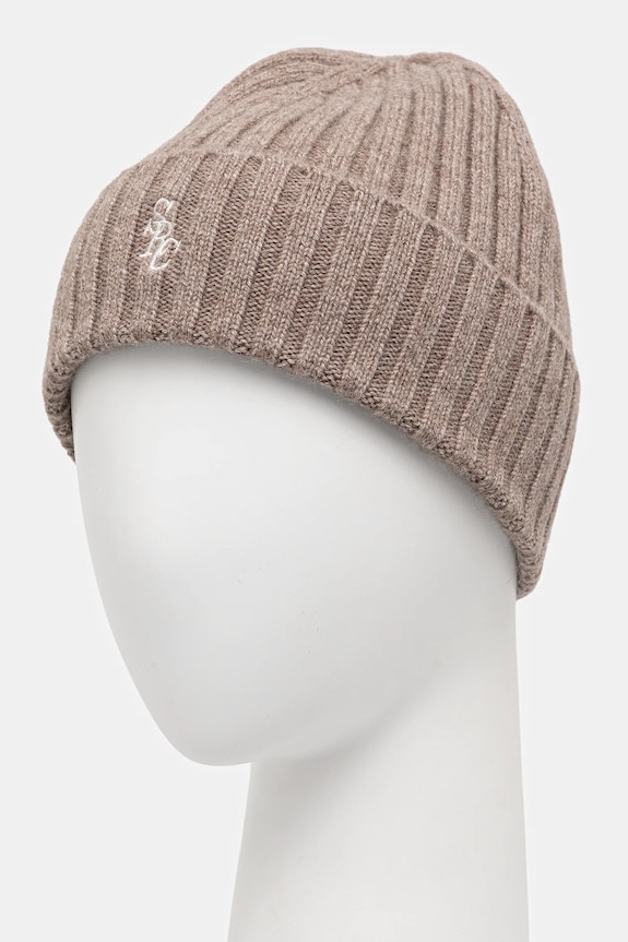 Шерстяная шапка Sporty & Rich SRC Cashmere AC06666302BE24 бежевый AW25