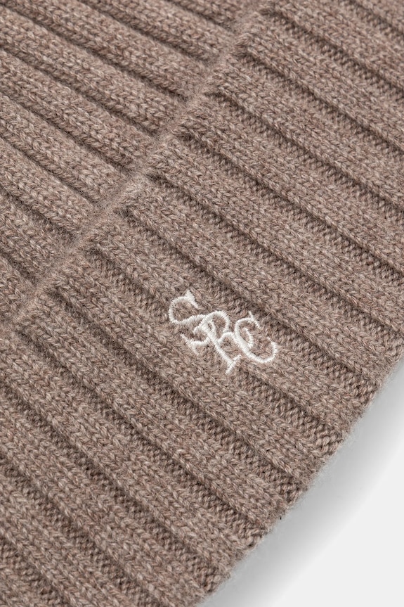 Аксессуары Шерстяная шапка Sporty & Rich SRC Cashmere AC06666302BE24 бежевый