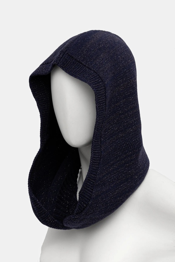 Μάλλινη μπαλακλάβα Missoni PM00WMDA372 σκούρο μπλε AW25