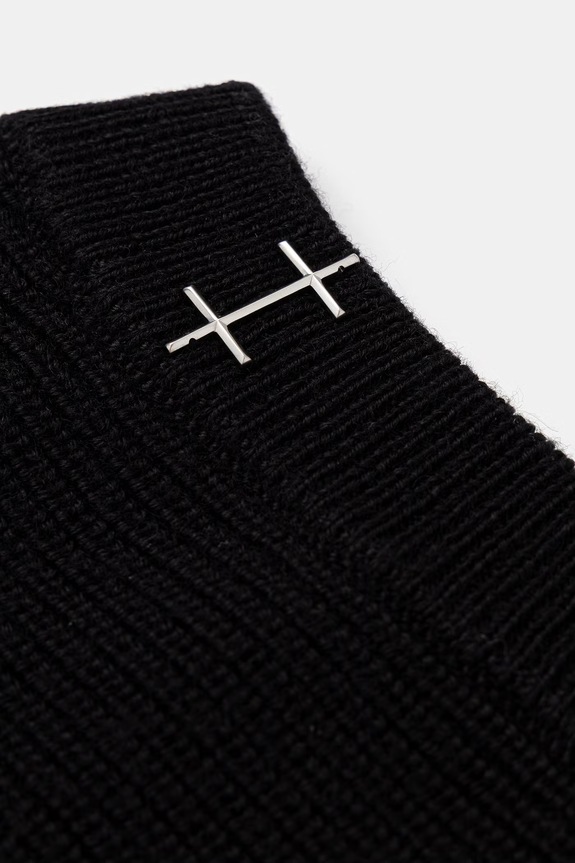 HELIOT EMIL kominiarka z dodatkiem wełny AW25.16.122.BLK01.CO czarny AW25