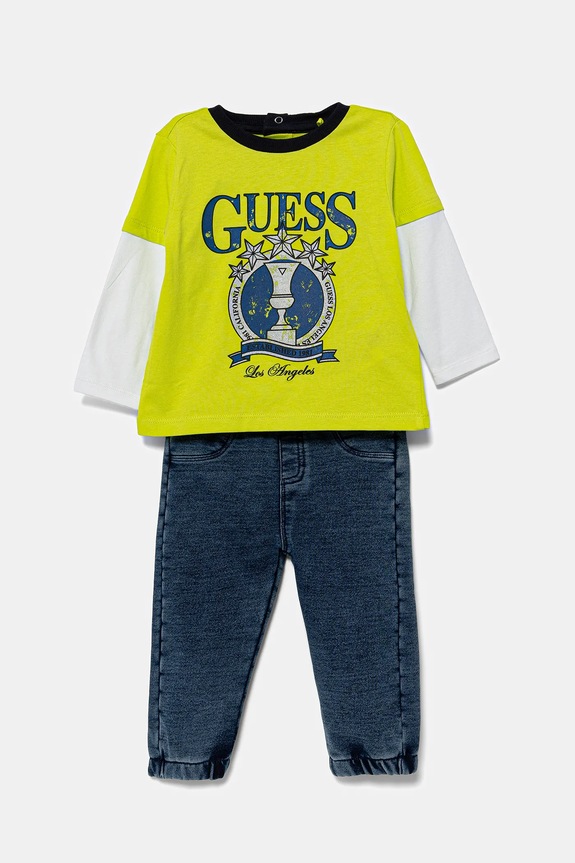 Guess komplet dziecięcy dzianina żółty I5YG05.K8HM4.9BYA