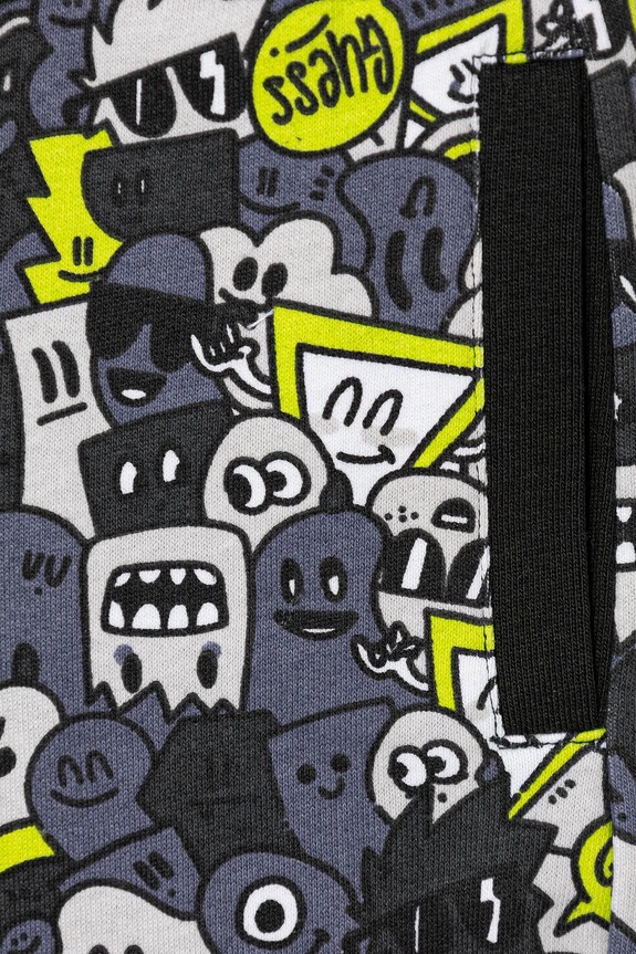 Αγορίστικα Παιδικό βαμβακερό σορτς Guess N5YD00.KA6R4.9BYA πράσινο