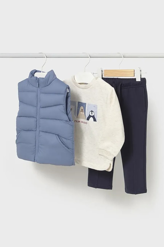 Mayoral compleu bebe 2649.3E.Baby.9BYA albastru AW25