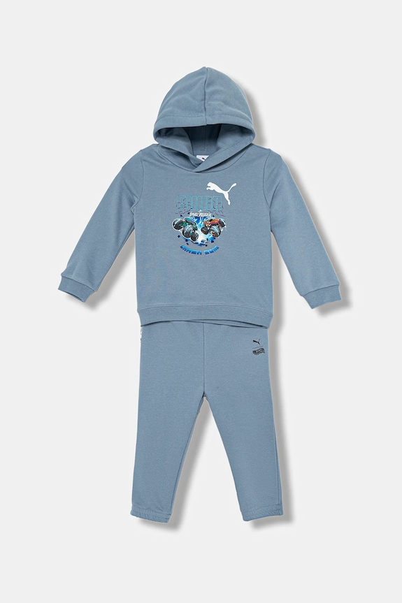 Dětská tepláková souprava Puma PUMA X HOT WHEELS MINICATS Loungewear Set INF TR pletenina modrá 632399