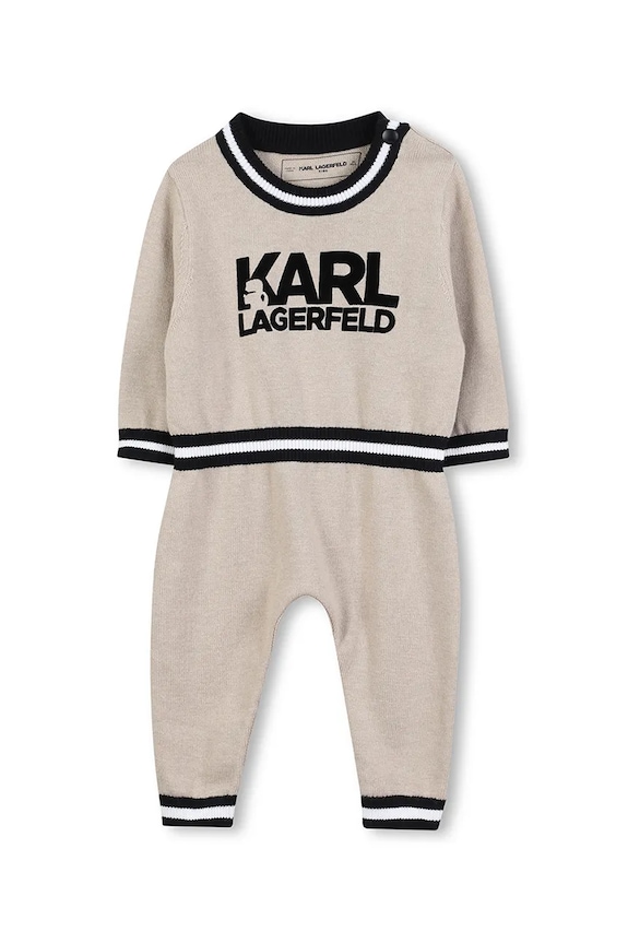 Kojenecká tepláková souprava Karl Lagerfeld béžová Z30973