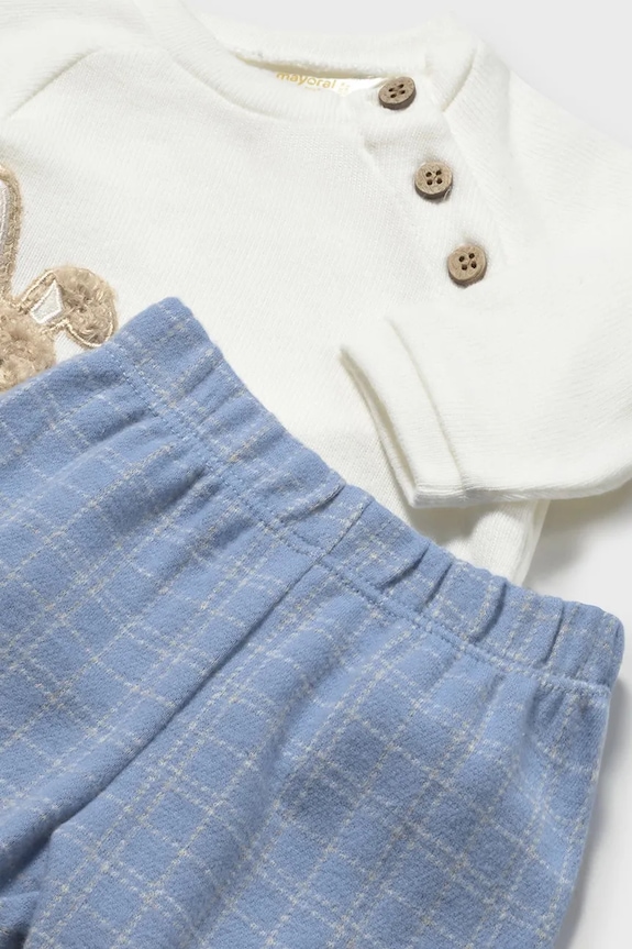 Chłopiec Mayoral Newborn komplet niemowlęcy 2586.1H.Newborn.9BYA niebieski