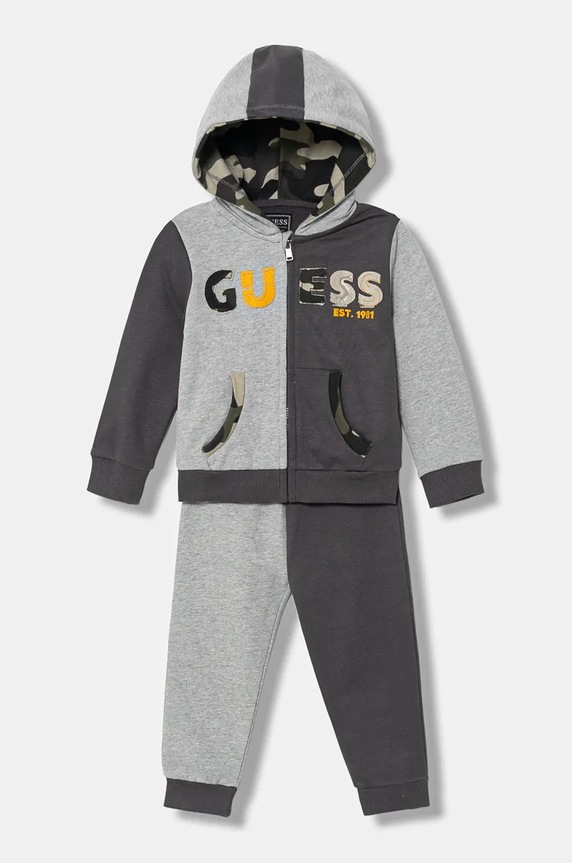 Pamučni komplet trenirke za bebe Guess 2-pack pamuk siva I5BG07.KAX74.9BYA