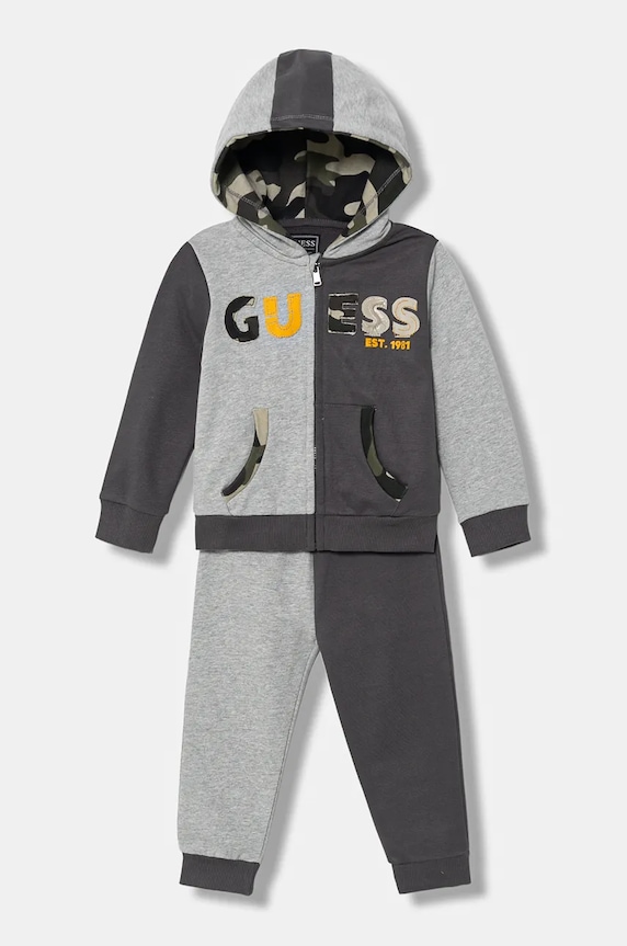 Pamučni komplet trenirke za bebe Guess 2-pack pamuk siva I5BG07.KAX74.9BYA