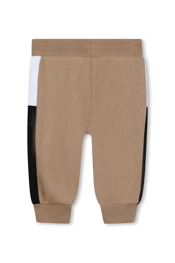 BOSS spodnie dresowe niemowlęce J52429.86.94 brązowy AW25