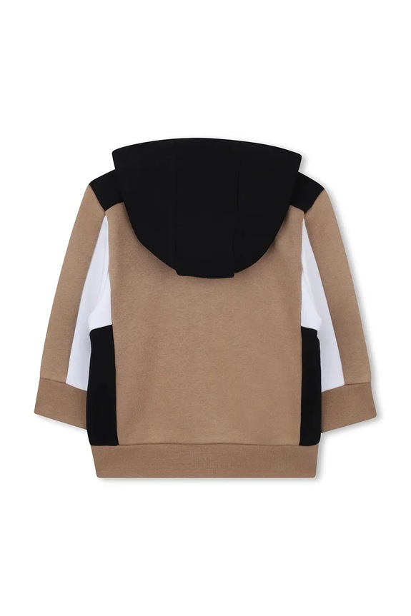 BOSS bluza niemowlęca J52447.86.94 brązowy AW25