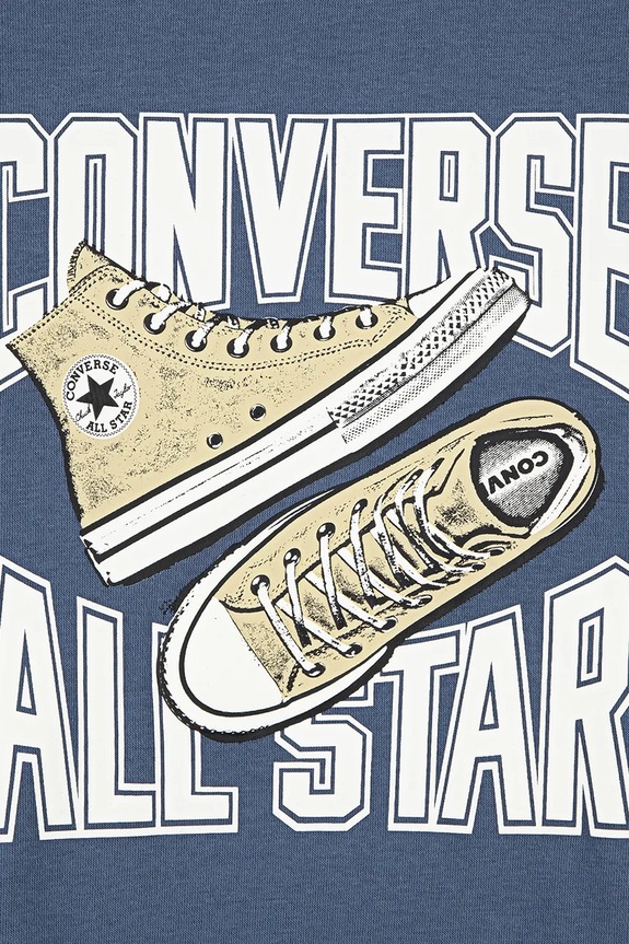 Fiú Converse gyerek pamut melegítő szett 9CH866 sötétkék