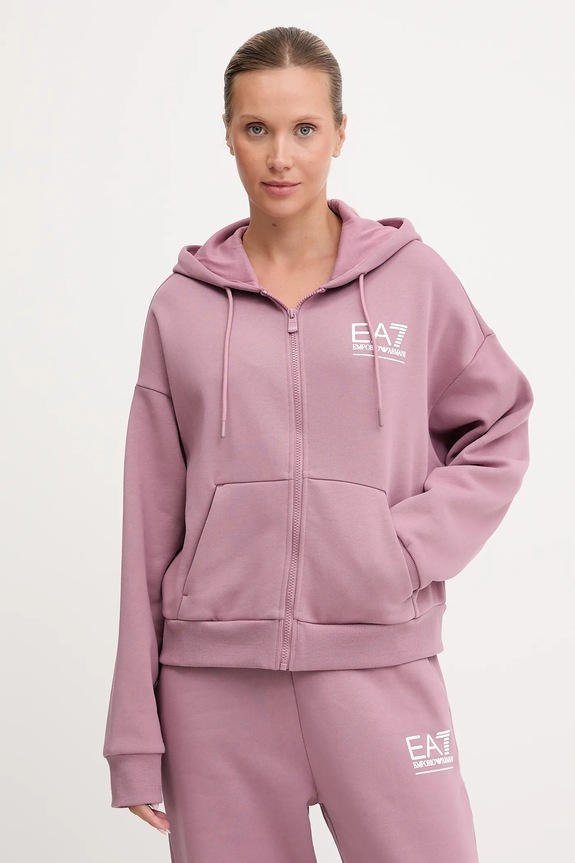 EA7 Emporio Armani dres AF10377.7W000425 różowy AW25