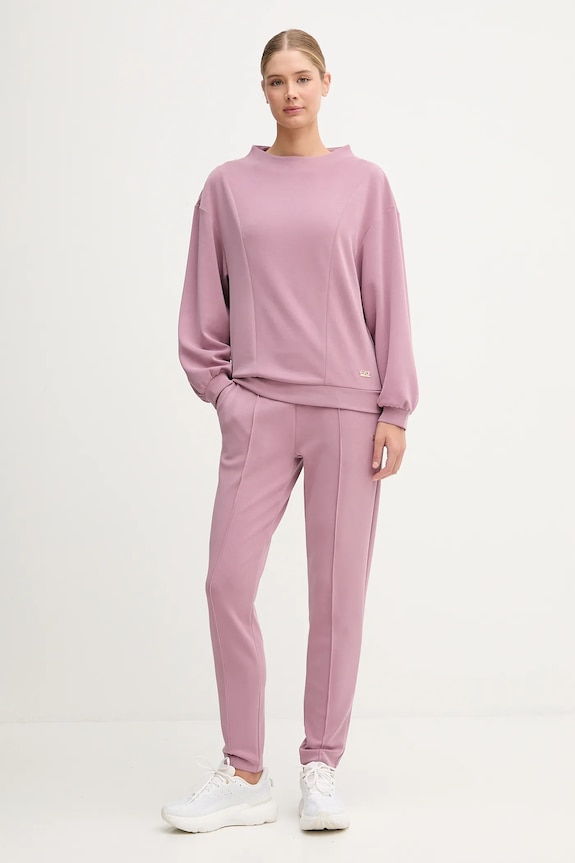 Tepláková súprava EA7 Emporio Armani pletenina ružová AF12643.7W000194