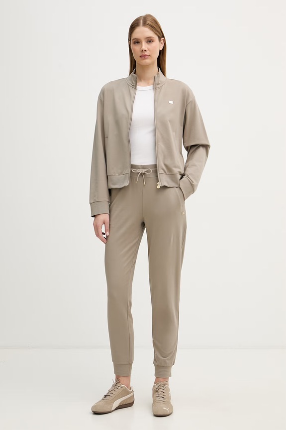 EA7 Emporio Armani tepláková súprava dámska bavlnená s elastanom béžová AF13135.7W000463