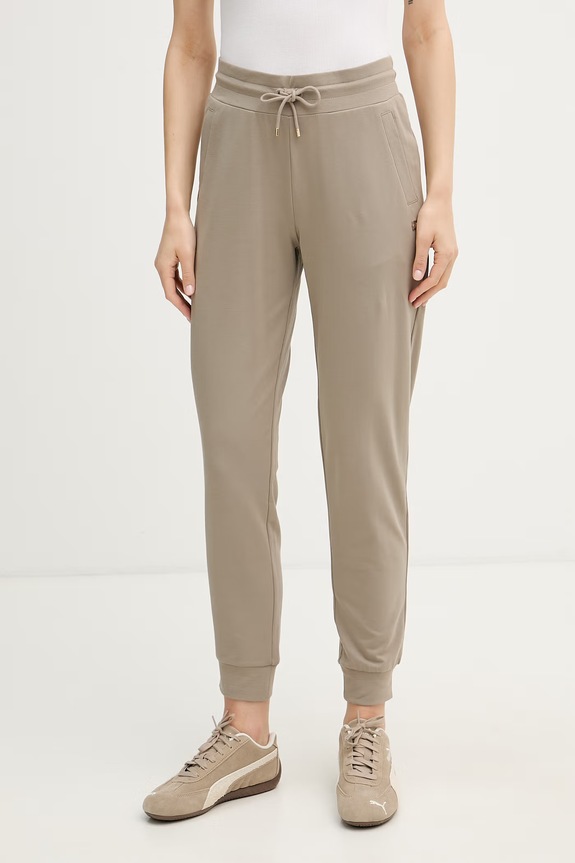 Oblečenie EA7 Emporio Armani tepláková súprava dámska bavlnená s elastanom AF13135.7W000463 béžová