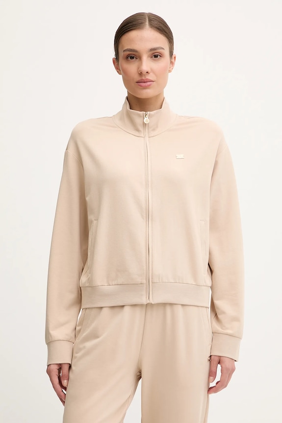 EA7 Emporio Armani női melegítő szett pamut elasztánnal AF13135.7W000463 bézs SS26