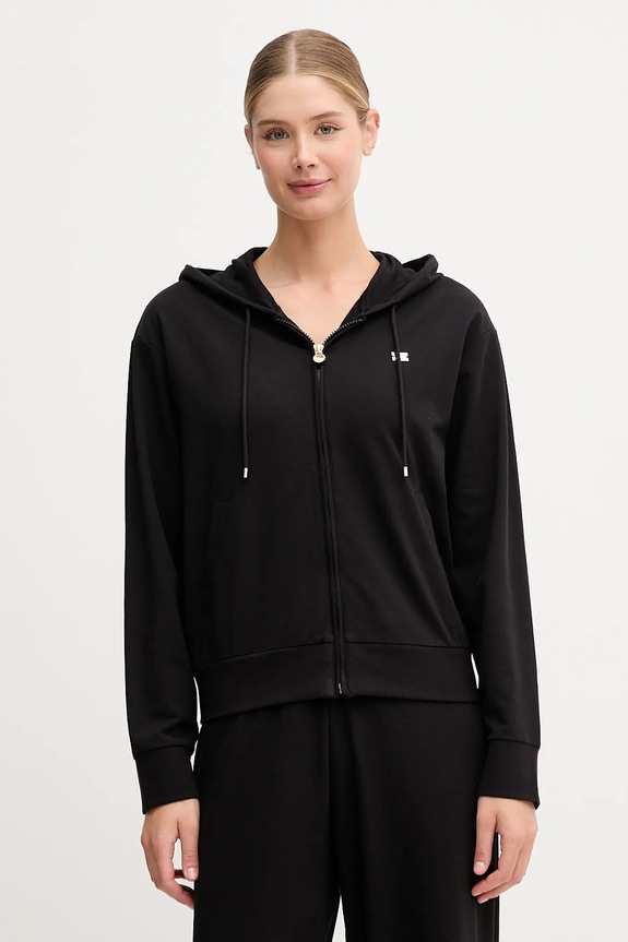 EA7 Emporio Armani tepláková souprava dámská bavlněná s elastanem AF13135.7W000464 černá SS26