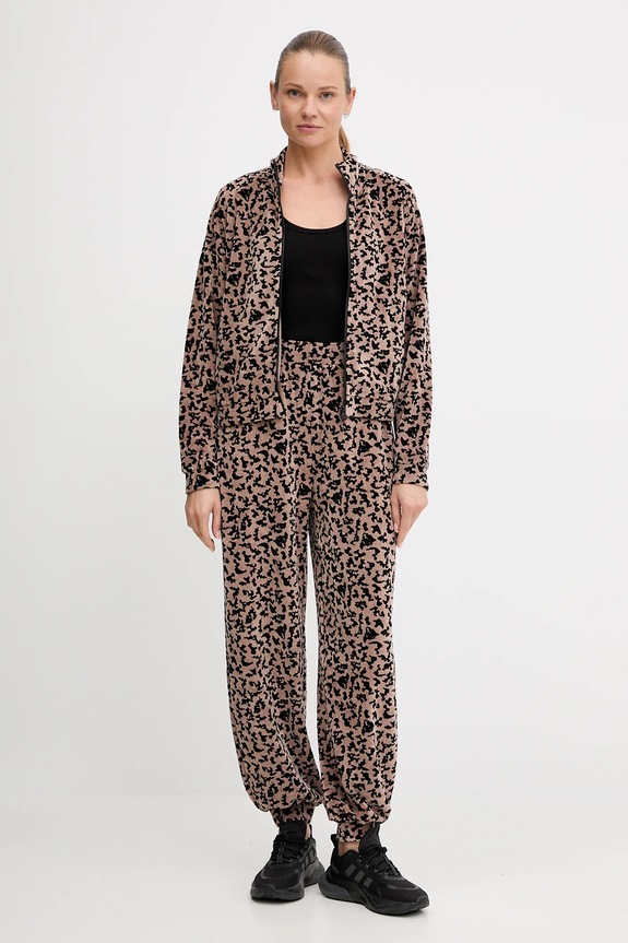 EA7 Emporio Armani dres wzorzyste brązowy AF15937.7W000665