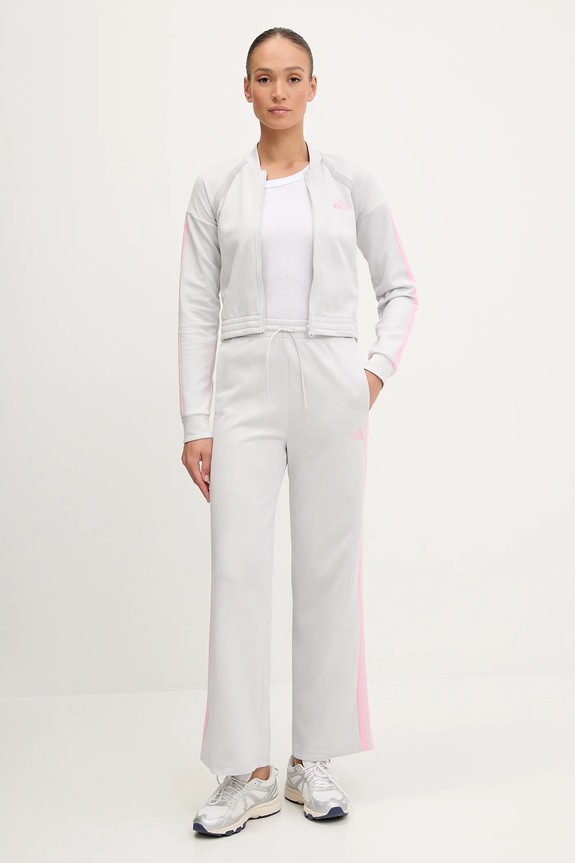 adidas tuta da ginnastica TEAMSPORT maglia grigio JL7336