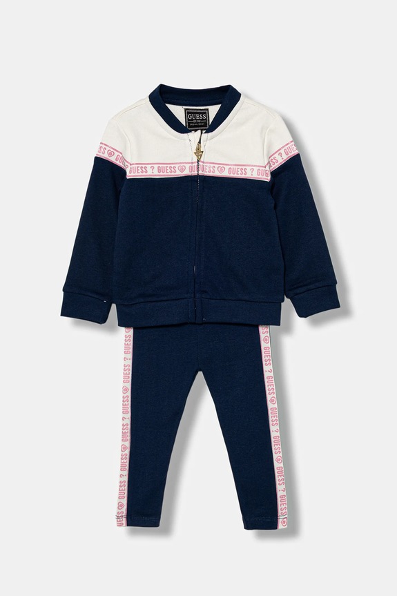 Хлопковый костюм для младенцев Guess 2 шт хлопок тёмно-синий A5YG10.KA6R4.9BYA