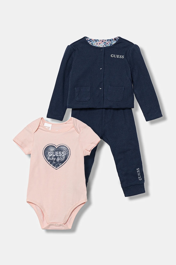 Комплект для немовлят Guess 3-pack трикотаж темно-синій S5YG04.KBZP4.9BYA