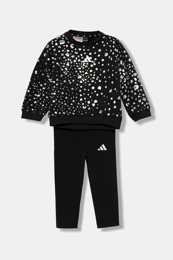 adidas tuta per bambini sovrastampa nero JN2229