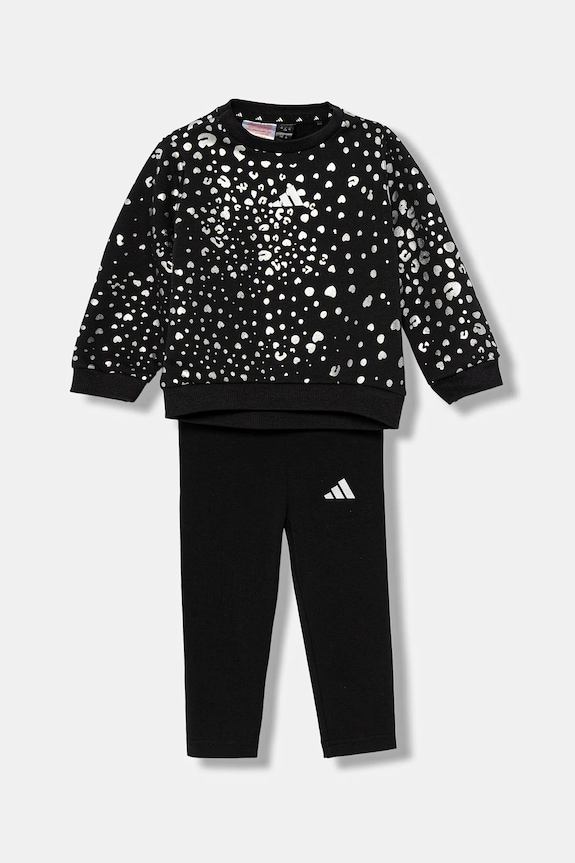 adidas tuta per bambini sovrastampa nero JN2229