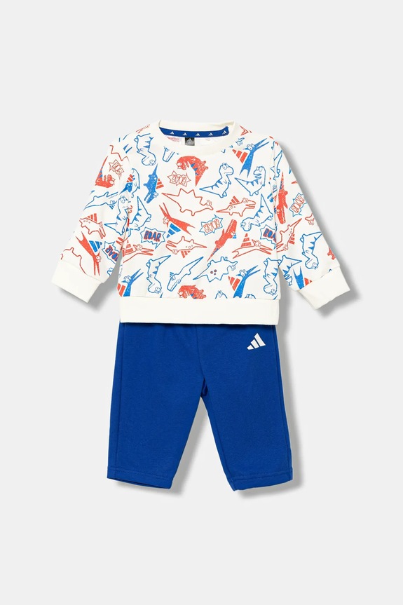 adidas tuta per bambini sovrastampa blu JN2233